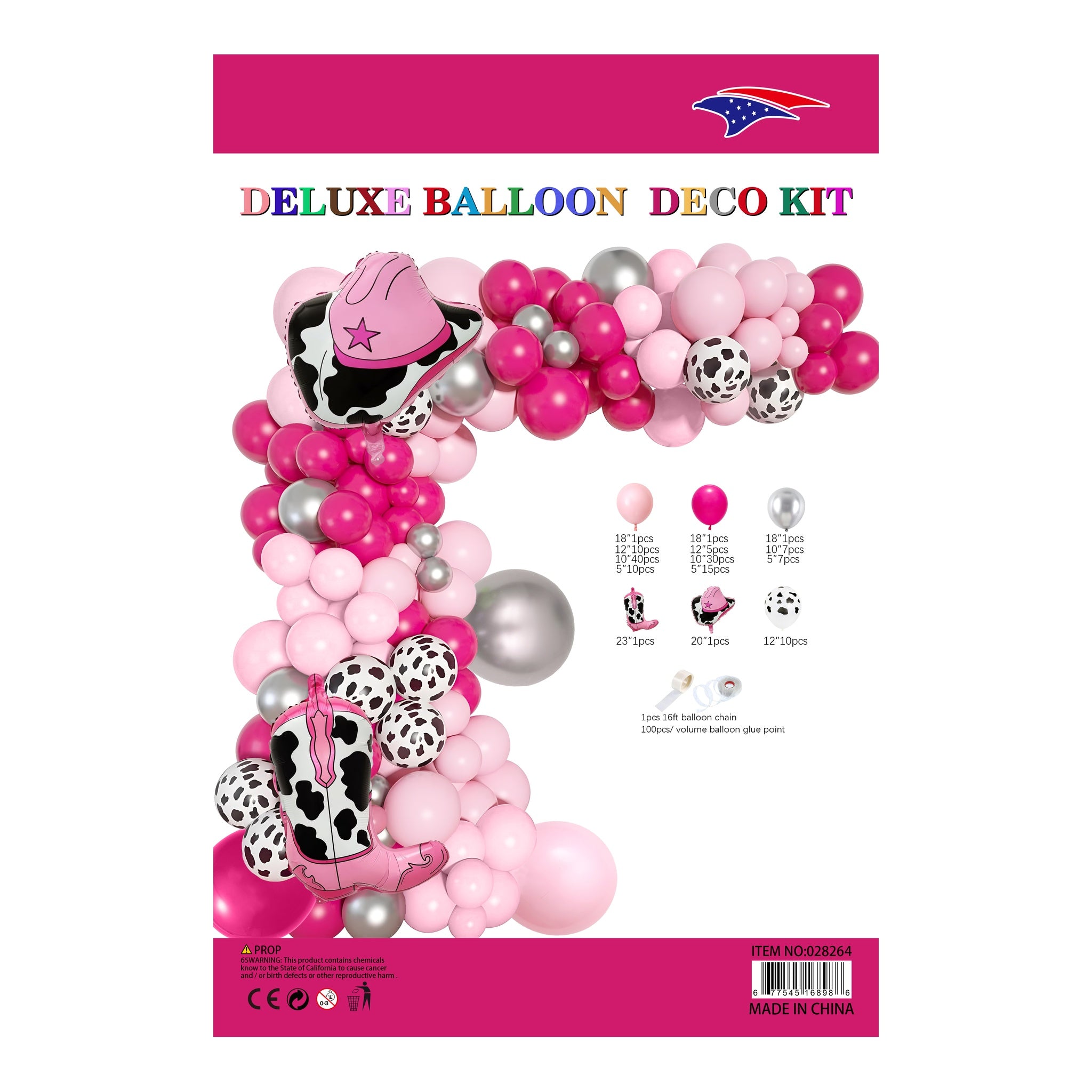 Foil Balloonalloon Garland Cowgirl